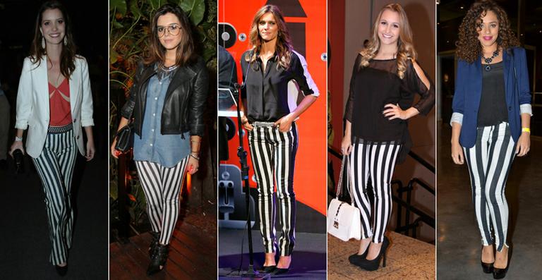 Que blusa usar com calça listrada preta e hot sale branca